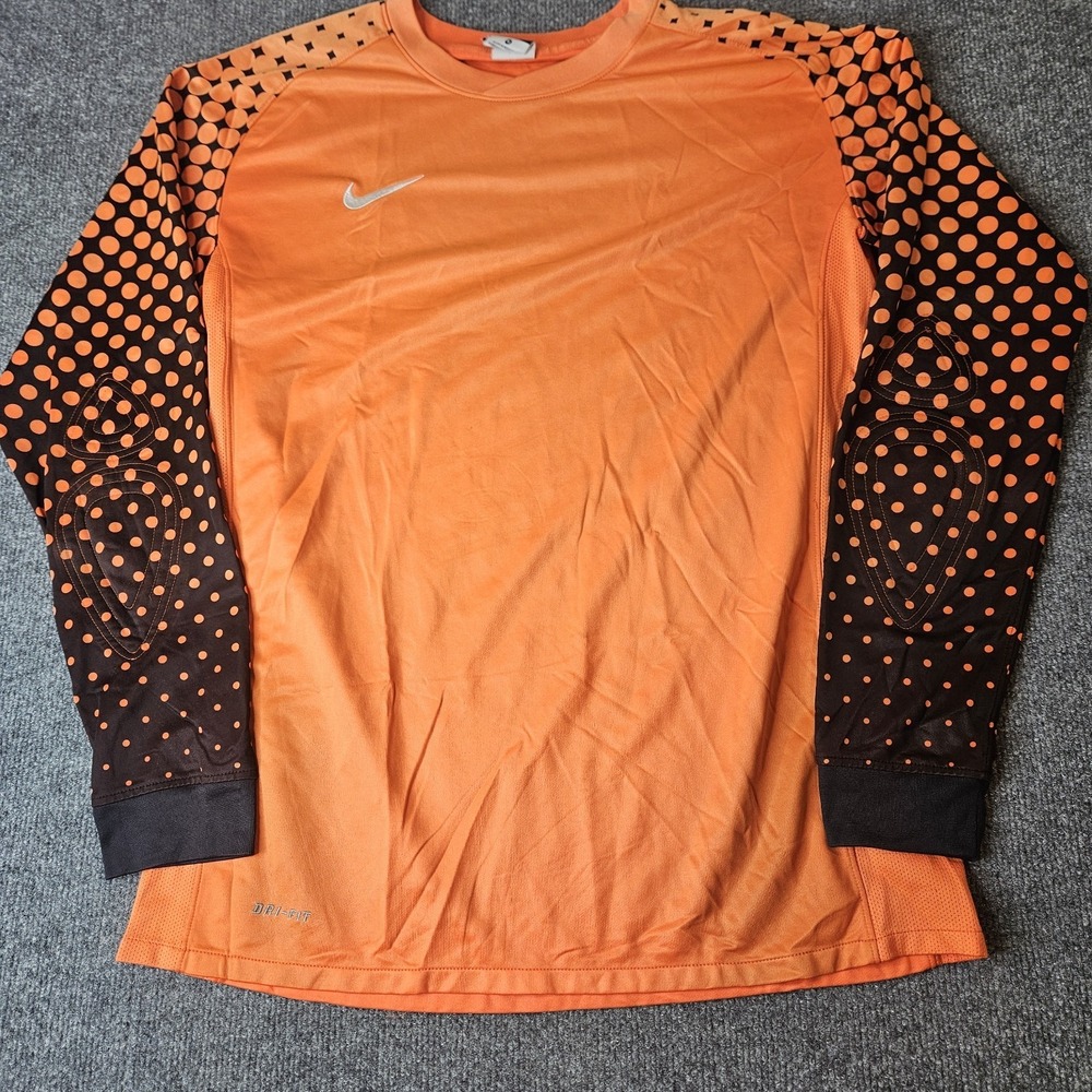Nike Goalkeeper Jersey Orange Black Colorway Size Medium ASO Tim Howard Soccer